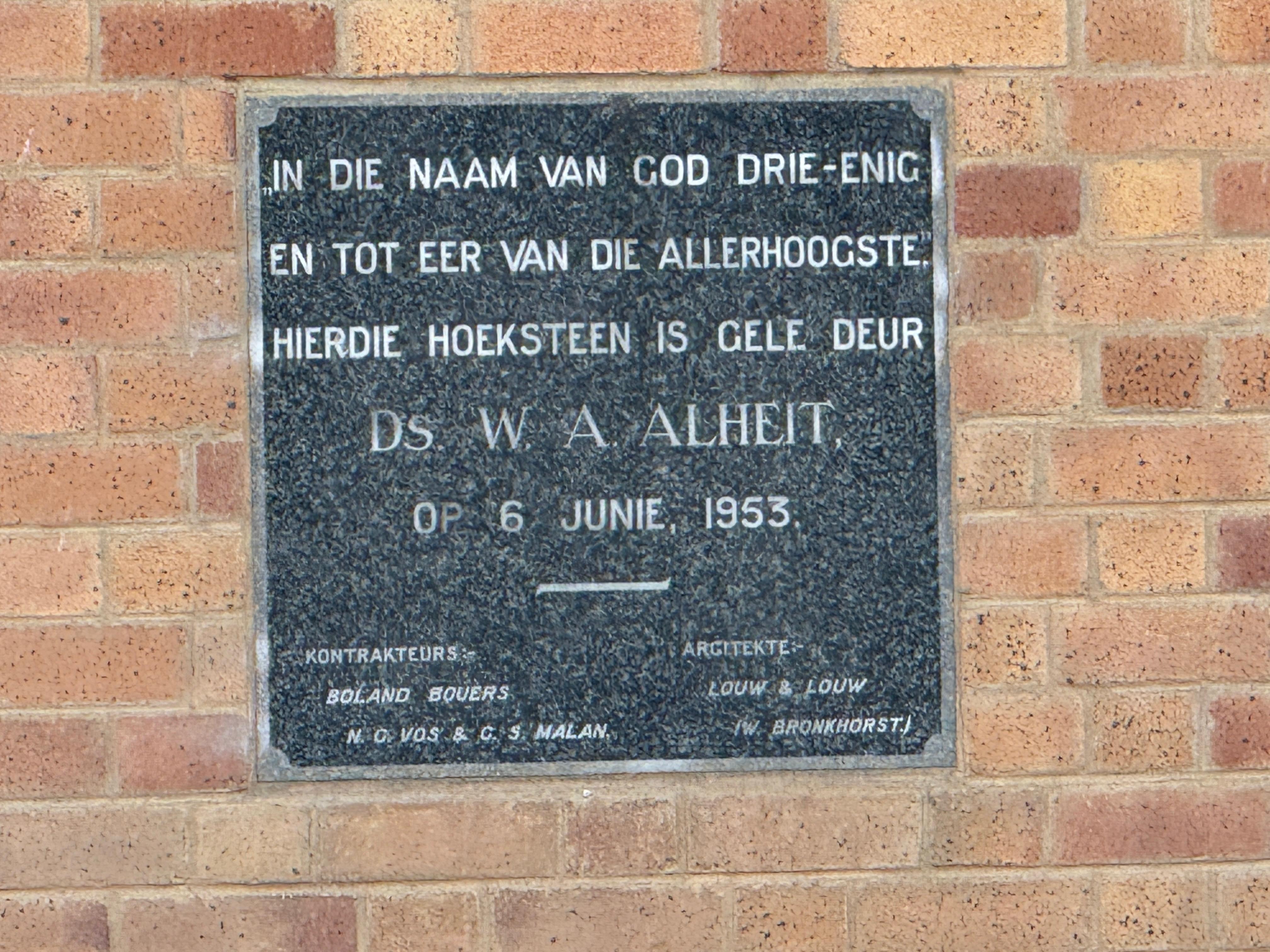 Church 3 Name Plate