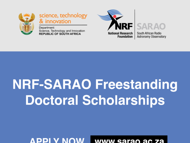 Call for applications: SARAO Freestanding Doctoral Scholarships for 2027